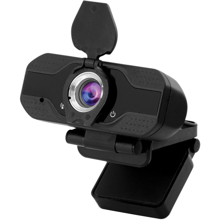 Urban Factory WEBEE 2MP 1080p Webcam with 30FPS, Built-in Microphone, Universal Mounting Clip, Black