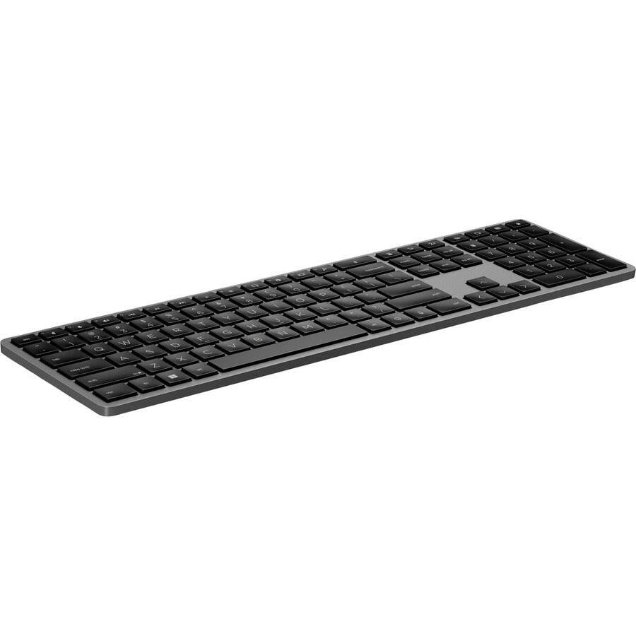 HP 975 Wireless Keyboard - Bluetooth & USB-A, Multi-Device Connectivity, Smart Backlight, Rechargeable Battery
