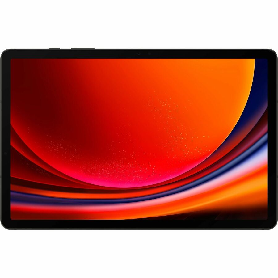Samsung Galaxy Tab S9 Rugged 8GB RAM 128GB Storage Graphite front view with an eye-catching color display.