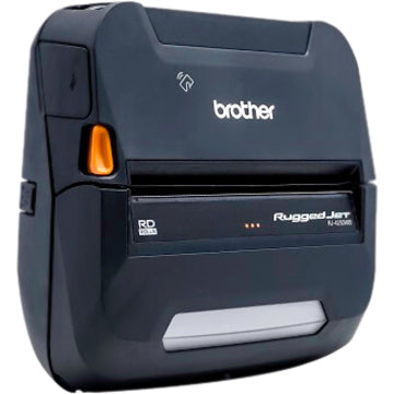 Brother RuggedJet RJ4250WBL Portable Monochrome Printer - 4" Wide, Wi-Fi & Bluetooth, Rugged Design