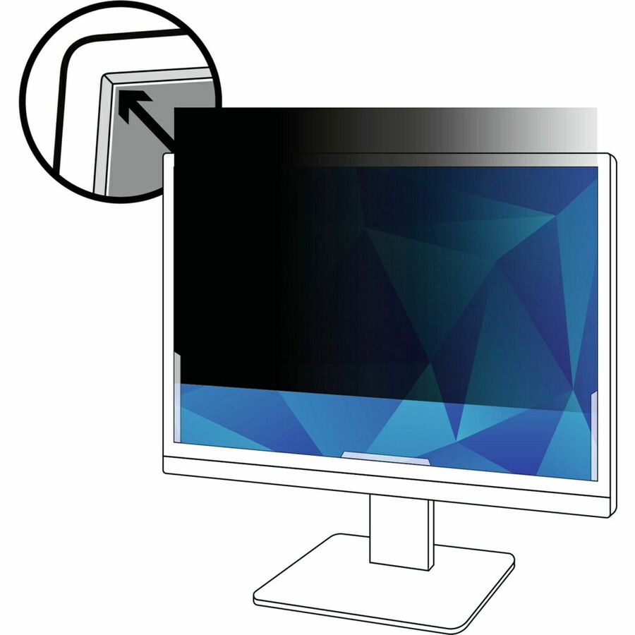 3M 24-Inch PF240W1B Matte Privacy Filter - 16:10 Aspect Ratio, Anti-Glare, Blue Light Reducing