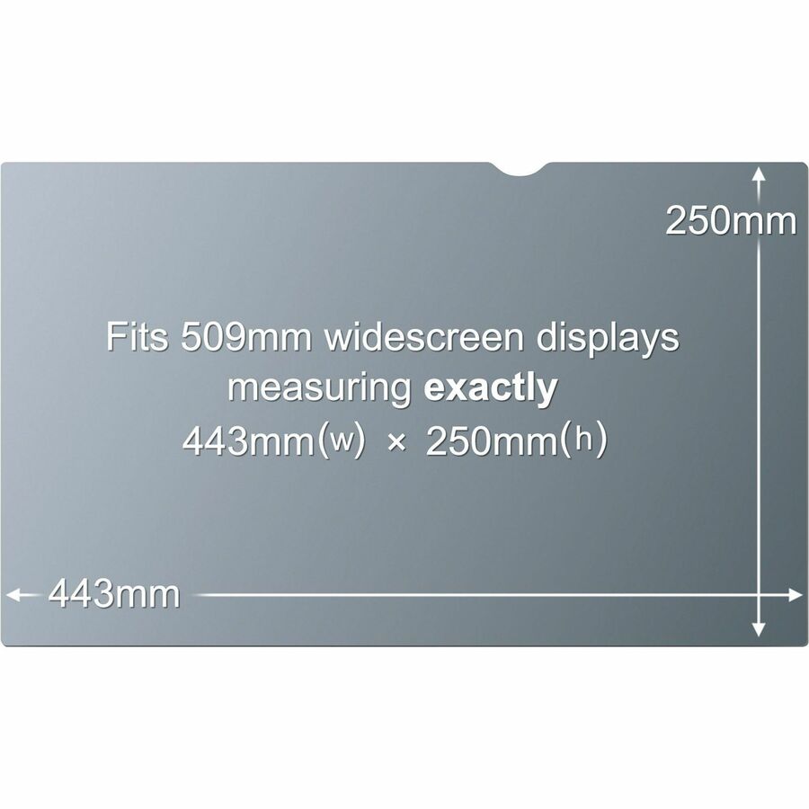 3M Privacy Filter 20" 16:9 PF200W9B - Enhanced Viewing Experience with Glare Reduction & Blue Light Shield