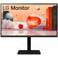 The vibrant display of the LG 27BA550B 27 FHD IPS Monitor highlighting its crisp colors and clarity, ideal for graphic design and gaming.