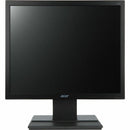 Front view of the Acer V176L 17 Inch LED LCD Monitor showcasing its sleek black design with a square display, ideal for clear visuals and enhanced productivity.