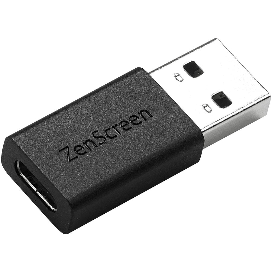 Asus ZenScreen MB16AC USB Type-A to USB-C adapter, ensuring versatile connections for the portable monitor.