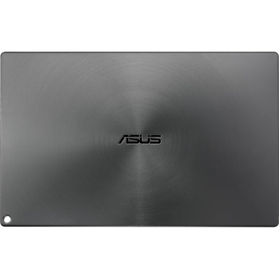 Rear view of the ASUS ZenScreen MB16AC portable monitor showcasing its sleek and modern design.