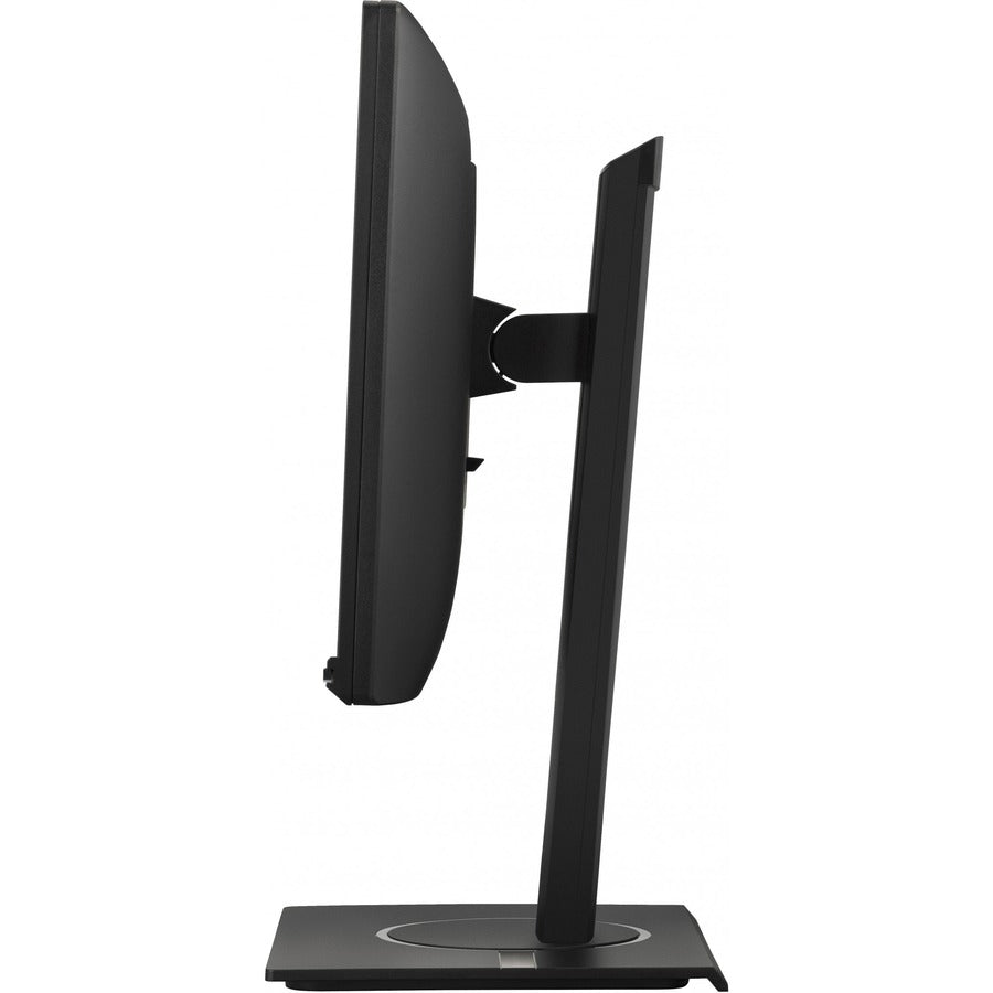 Side view of the sleek design of the ViewSonic VG2240 22 Inch FHD Monitor, emphasizing its modern aesthetics and ergonomic stand for optimal workspace integration.