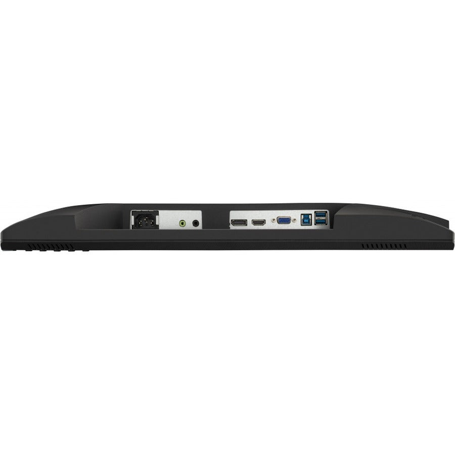 Side profile of ViewSonic VG2240 22 Inch FHD Monitor demonstrating slim profile and connection ports.