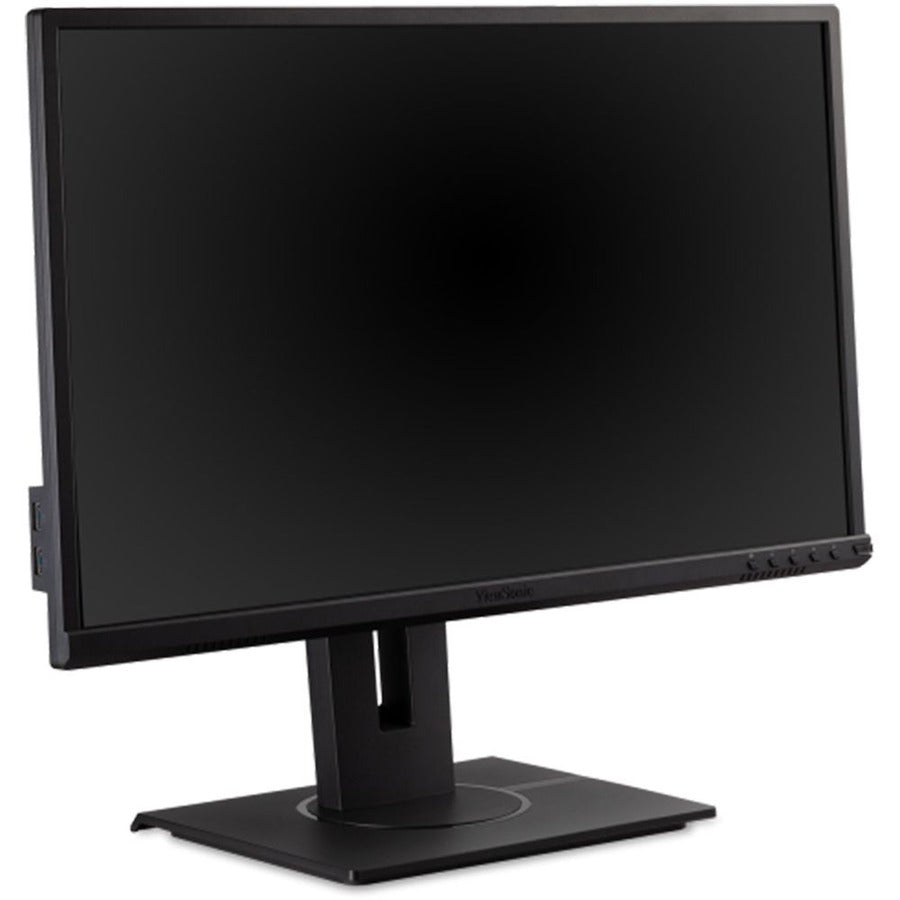 Close-up of ViewSonic VG2240 22 Inch FHD Monitor front controls and screen details accentuating its advanced features.