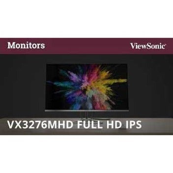 ViewSonic VX3276-MHD 32 Inch Full HD IPS Monitor - Ultra-Slim Bezel, HDMI & DP, Flicker-Free
