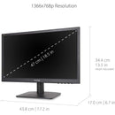 ViewSonic VA1903H 19" Widescreen Monitor 1366x768, 5ms Response, HDMI, Eye Comfort Features