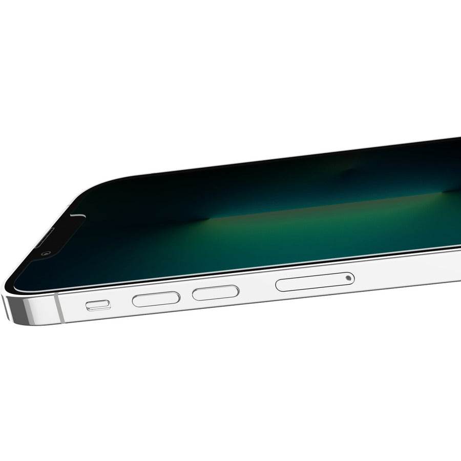 Belkin ScreenForce Privacy Tempered Glass Protector for iPhone - Full-Screen Coverage, Antimicrobial, 9H Hardness - Store 42