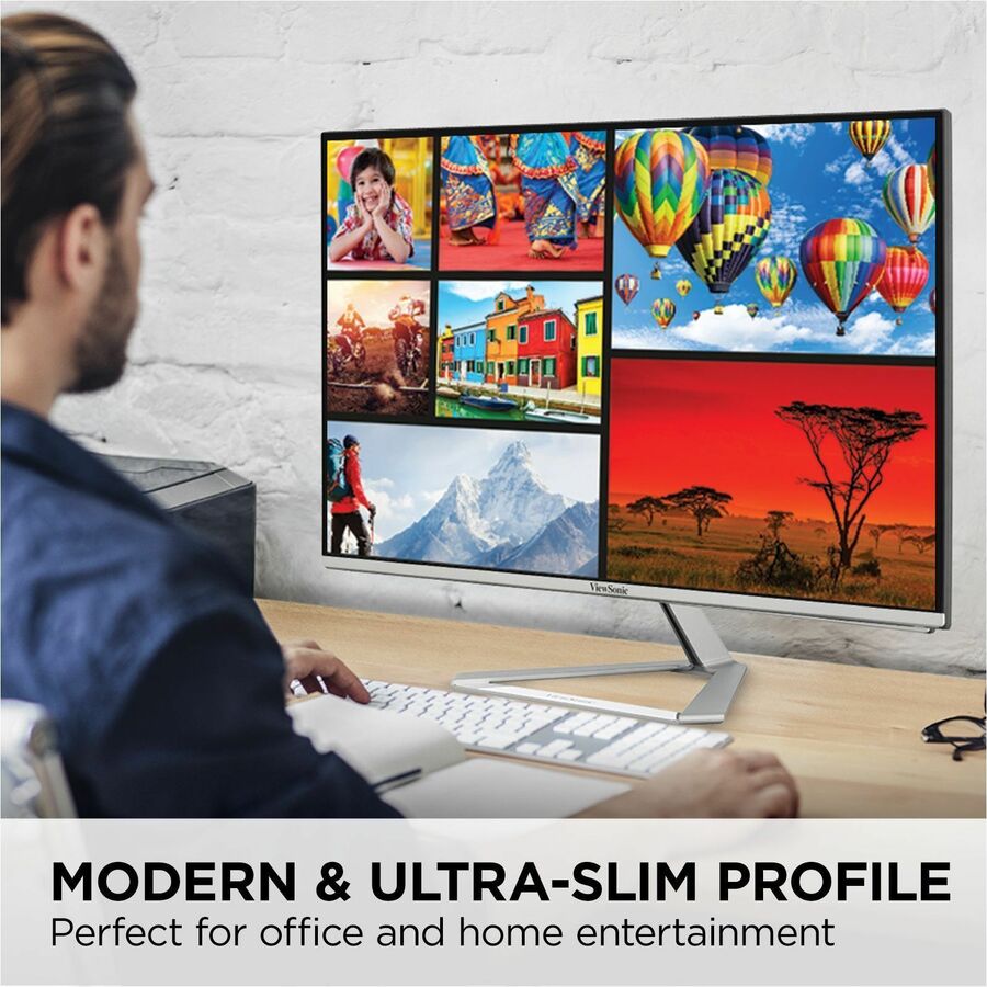 ViewSonic VX2776 27-Inch 4K UHD IPS Monitor with USB-C and HDR10 Support, Stylish Frameless Design