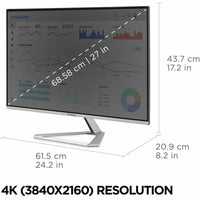 ViewSonic VX2776 27-Inch 4K UHD IPS Monitor with USB-C and HDR10 Support, Stylish Frameless Design