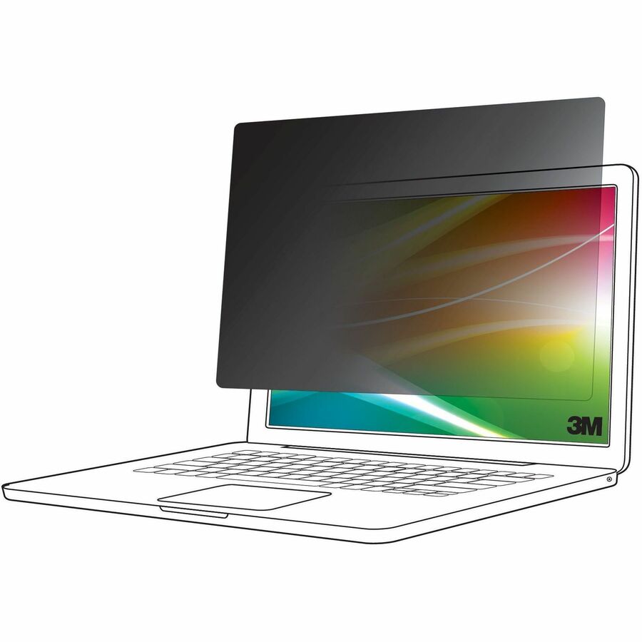 3M Bright Screen Privacy Filter for 13.3" Laptops - 16:10 - Enhanced Clarity & Brightness - 60° Viewing Angle
