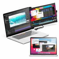 Mobile Pixels Duex Max DS 14.1" IPS LCD Monitor - Auto Rotate, USB-C & HDMI, Eye Care Technology