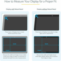 StarTech 15.6" Privacy Screen Filter - Anti-Glare, Blue Light Reduction, Reversible Design