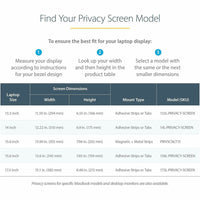 StarTech 15.6" Privacy Screen Filter - Anti-Glare, Blue Light Reduction, Reversible Design