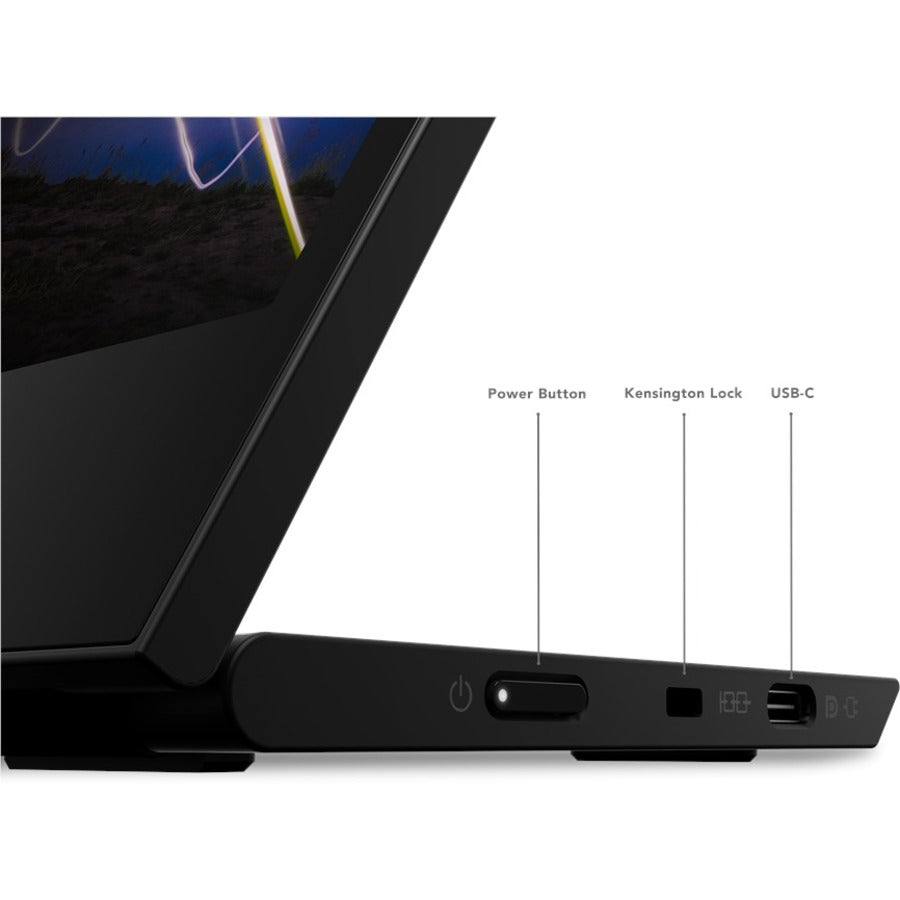 Lenovo ThinkVision M15 Portable 15.6" FHD Monitor - Lightweight, USB-C Power Pass Through, Slim Design
