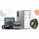 Samsung Galaxy Watch 7 1.3" Super AMOLED Smart Watch featured alongside other Samsung devices, illustrating seamless connectivity and health monitoring capabilities.