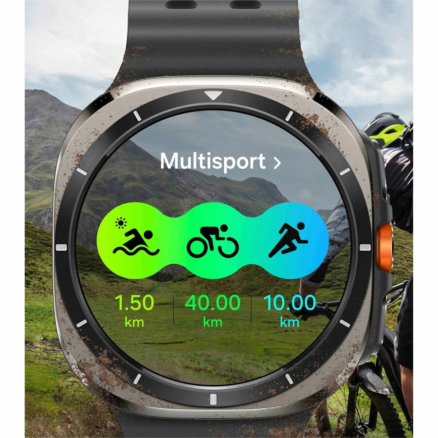 Samsung Galaxy Watch Ultra 47mm Titanium Smartwatch - Advanced Heart Rate Tracking & GPS Navigation