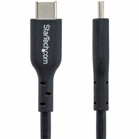 StarTech 2M USB-C Charging Cable 60W PD 3A Fast Charge Black Durable Construction