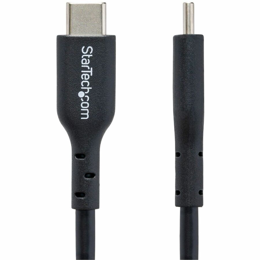 StarTech 2M USB-C Charging Cable 60W PD 3A Fast Charge Black Durable Construction