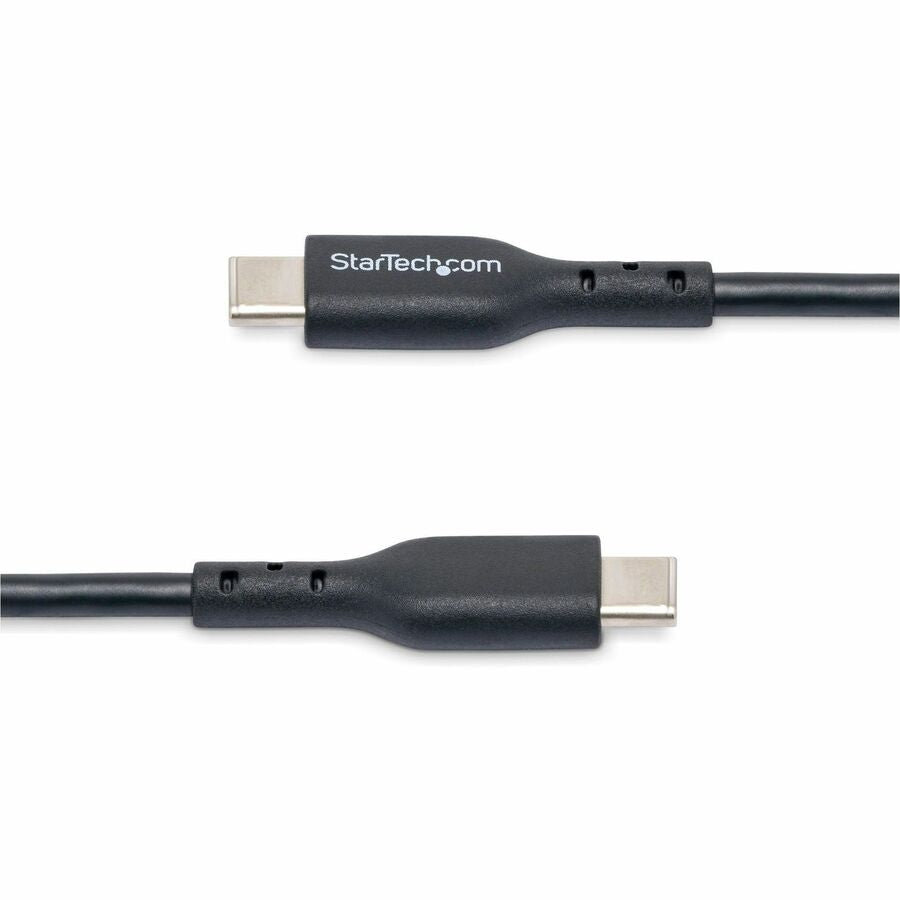 StarTech 2M USB-C Charging Cable 60W PD 3A Fast Charge Black Durable Construction