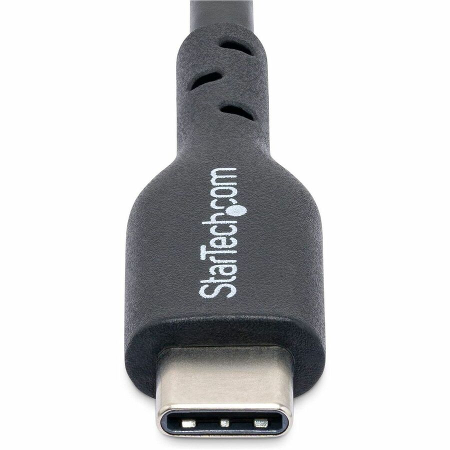 StarTech 2M USB-C Charging Cable 60W PD 3A Fast Charge Black Durable Construction