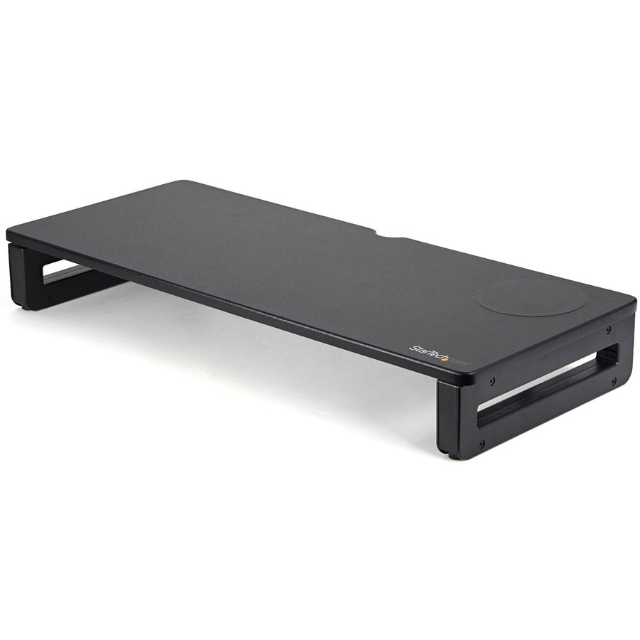 StarTech 15W Qi Wireless Charging Monitor Riser Stand - Ergonomic Height Adjustable Design