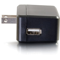 C2G USB Wall Charger 5V 2A Fast Charge for Mobile Devices, Compact AC Adapter, White