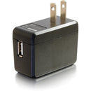 C2G USB Wall Charger 5V 2A Fast Charge for Mobile Devices, Compact AC Adapter, White