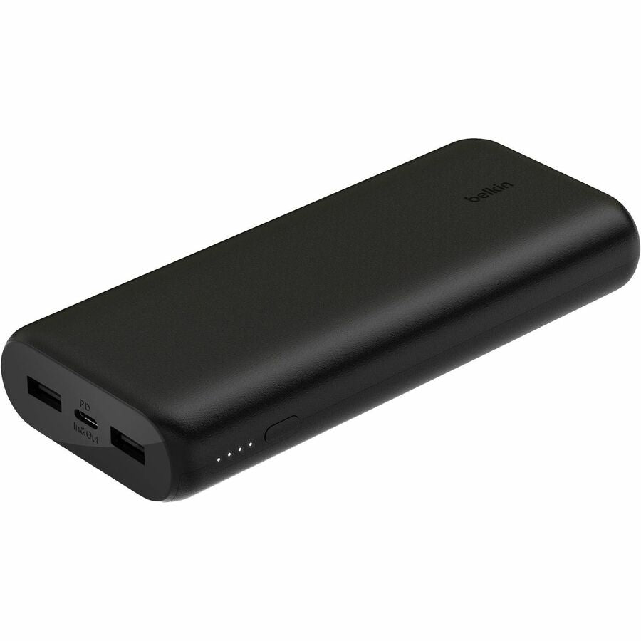 Belkin 20W 3-Port USB Power Bank, 20000mAh Capacity, Portable Charger, Black Default Title