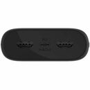 Belkin 20W 3-Port USB Power Bank, 20000mAh Capacity, Portable Charger, Black