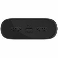 Belkin 20W 3-Port USB Power Bank, 20000mAh Capacity, Portable Charger, Black
