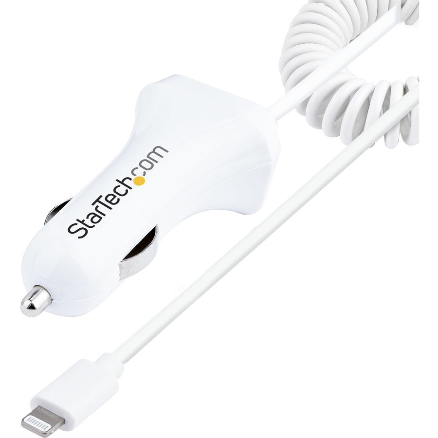 StarTech 2-Port Lightning Car Charger with FastCharge Capability for iPhone & iPad - 4.2A Power