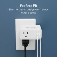 Plugable 32W USB-C & USB-A Wall Extender Adapter | Fast Charging | Travel Ready | Compact Design