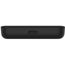 Side profile of the Belkin BoostCharge MagSafe Wireless Power Bank 2500 mAh, featuring the USB-C port for charging convenience, perfect for on-the-go lifestyles.
