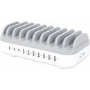 Manhattan 10-Port USB Charging Station, 120W Power, 3 USB-C PD 3.0, 7 USB-A Ports, Fast Charge Default Title