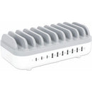Manhattan 10-Port USB Charging Station, 120W Power, 3 USB-C PD 3.0, 7 USB-A Ports, Fast Charge