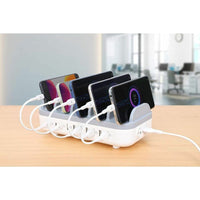 Manhattan 10-Port USB Charging Station, 120W Power, 3 USB-C PD 3.0, 7 USB-A Ports, Fast Charge