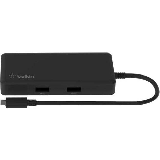 Belkin USB-C 5-In-1 Multiport Adapter for Chromebook - 4K HDMI, 86W Power Delivery, Gigabit Ethernet - Store 42