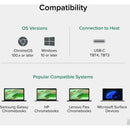 Plugable Dual 4K USB-C Hub With 60W Power Delivery, Fast Charging, HDMI & DisplayPort