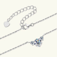 1.2 Carat Moissanite Necklace in 925 Sterling Silver | D Color VVS1 Clarity, Elegant Design - Store 42
