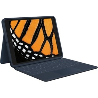 ZAGG Rugged Combo 3 Case with Trackpad for iPad 7th-9th Generation in Blue