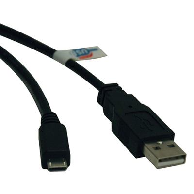 Eaton TrippLite 3 Ft Durable USB A Male To Micro USB Male Cable | 480 Mbps Data & Power Transfer