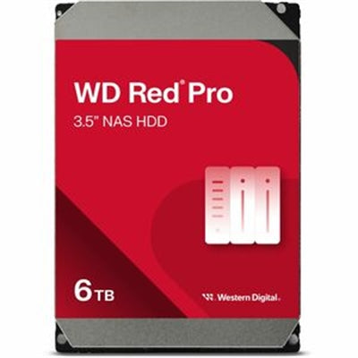 WD Red Pro 6TB HDD - 3.5" High-Performance NAS Drive for 24x7 Commercial Use