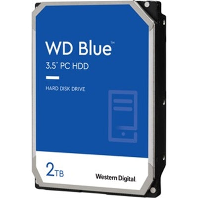 WD Blue 2TB Internal Hard Drive - Reliable Storage for Desktop PCs and Office Applications