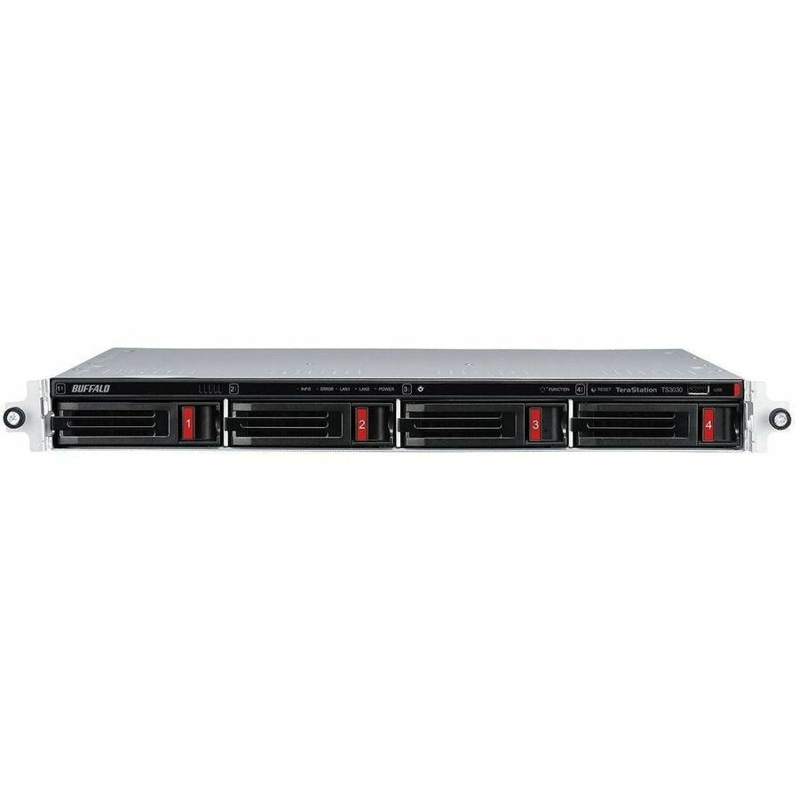 BUFFALO TeraStation 3430RN 4-Bay Rackmount NAS 8TB (4x2TB) HDD Included 2.5GBE iSCSI TAA Compliant