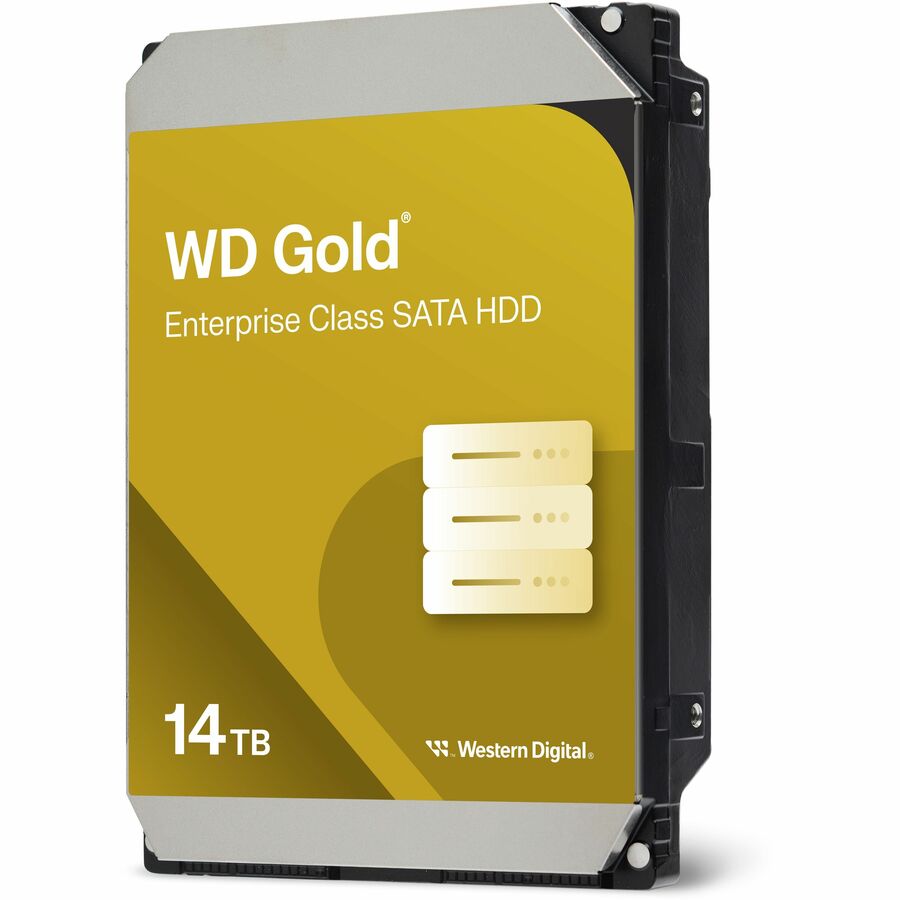 WD Gold WD142KRYZ 14 TB Hard Drive - 3.5" Internal - SATA (SATA/600) - Conventional Magnetic Recording (CMR) Method